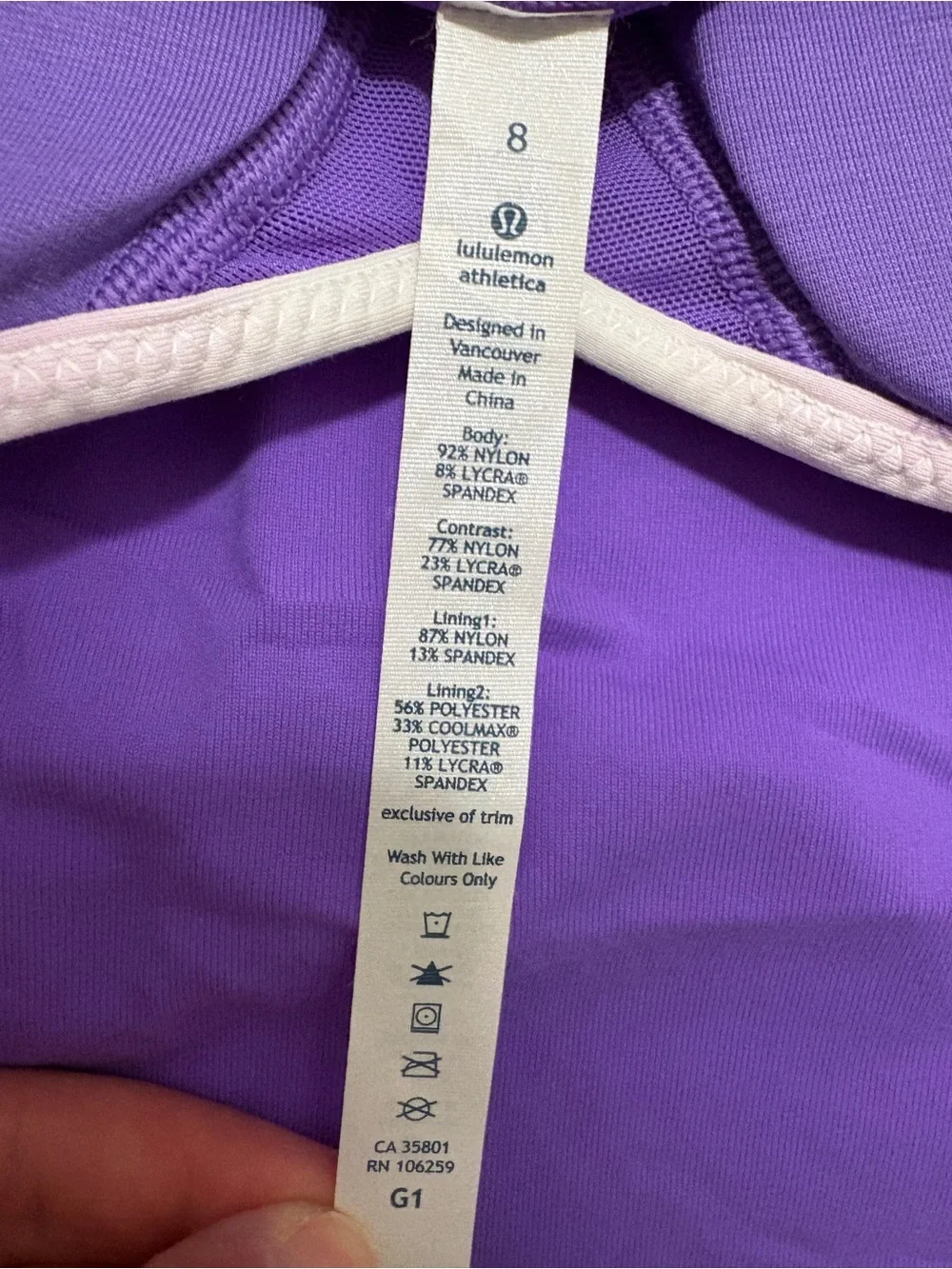 Lululemon Live Lightly Tank | Size 8 | EUC